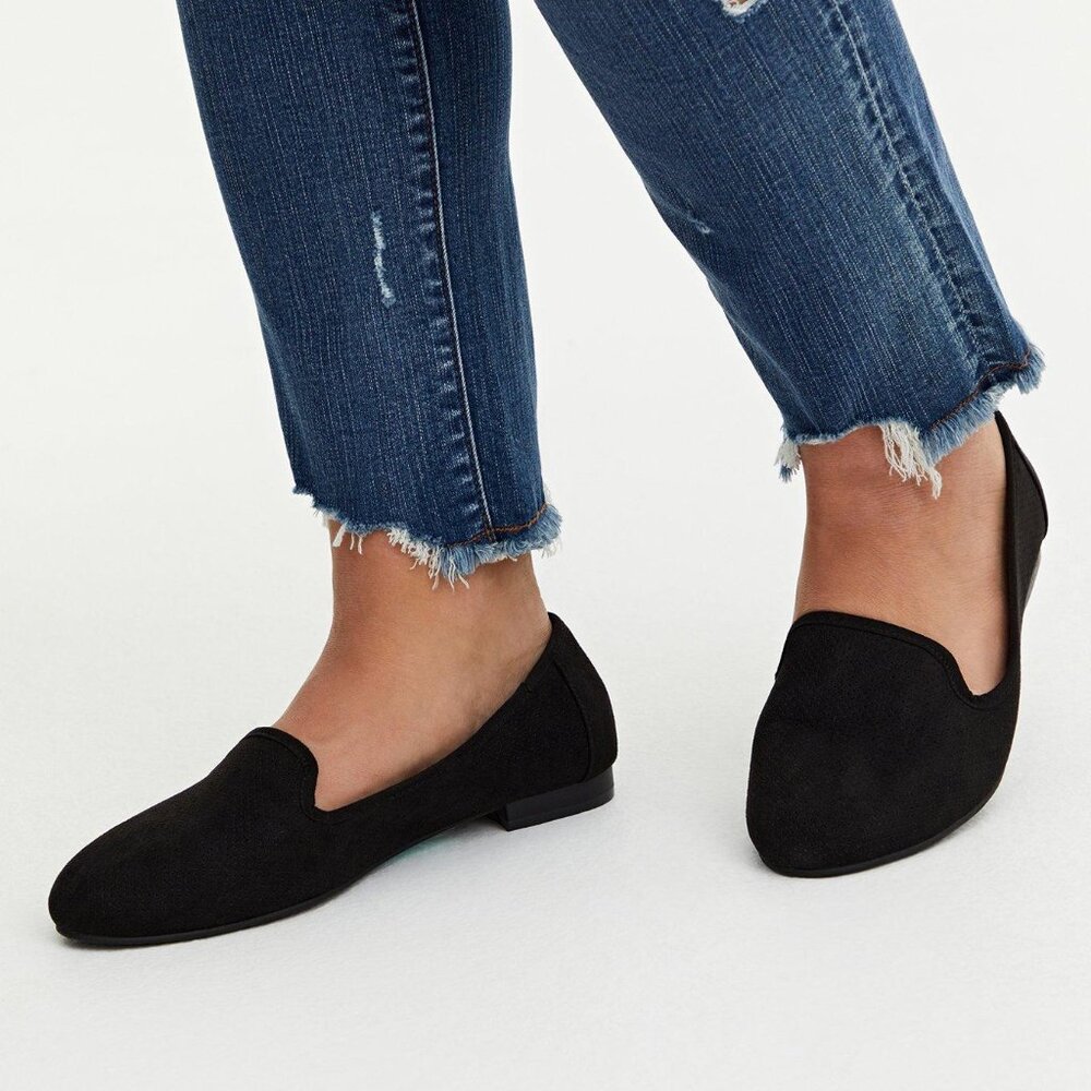 Torrid Perforated Loafer Black Size 11